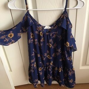 Off the shoulder tank